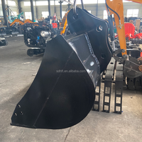 Aksesoris Mini Excavator, Bucket Lebar, Bucket Bergigi, Harga Murah, 400mm 200mm 800mm, Bucket Standar