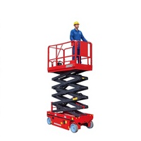 Plateformes de travail certifiées CE, mini-élévateur 14m, élévateur à ciseaux mobile à batterie pour travaux en hauteur sur chantier