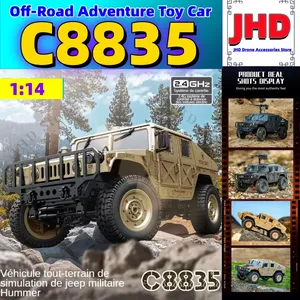 Voiture RC JHD JJRC C8835 1/14, simulation 4x4 tout-terrain, véhicule d'escalade hors route 2.4G, voiture <span class=keywords><strong>militaire</strong></span> télécommandée, <span class=keywords><strong>jouet</strong></span> pour enfants, cadeaux - Product Image 1