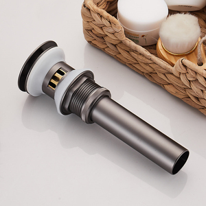 Válvula de desagüe emergente de acero inoxidable 304, tipo pulsador, antiobstrucción, con rebosadero para lavabo de baño - Product Image 4