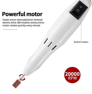 Pulidora Eléctrica Portátil de Velocidad Ajustable, Taladro de Uñas con Puntas, Máquina de Manicura para Remover Gel, Herramientas de Lijado para Pedicura - Product Image 5