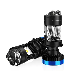 XENPLUS P15 160W 30000LM 6500K H4 Mini Bi LED lente de proyector de haz Alto y Bajo 4 Chips de grupos para accesorios de coche de motocicleta