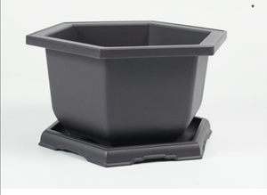 Hexagon <b>Plastic</b> Bonsai Training Pots Flower Tree Growing <b>Planter</b> for Garden Supplies, Yard, Office, Room, Balcony - Product Image 3