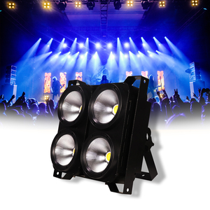 Lampu Panggung 4 Mata 4x100W COB LED Audience <span class=keywords><strong>Blinder</strong></span> Spotlight Putih Hangat Putih Dingin DMX512 Strobe DJ Disko Klub Bar Pernikahan Konser - Product Image 1