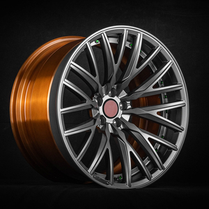 Dynamic Sharp Spoke Three Piece 6061-T6 Forged Alloy Wheel With Hub Center Cap Concave Structure Custom Appearance Options - Product Image 1