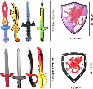 Juego de Espada y Escudo de Espuma EVA Suave y Segura para Niños, Juego de Imitación de Caballero Medieval - Product Image 4