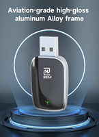 Adaptateur de voiture sans fil OEM ODM Carplay, dongle plug-and-play 2 en 1, USB, WiFi double bande, Bluetooth avec commande vocale et GPS