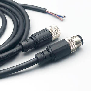 Custom M12 Circular Connector Waterproof Male Female Sensor with 2 3 4 5 6 8 Pin for Power and Wire Connections - Product Image 2