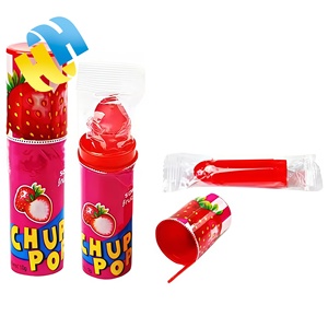 Vente en gros Bonbons Halal Boîte Mélange d'arômes aux <span class=keywords><strong>fruits</strong></span> DIY Crayon Rouge à lèvres Sucette Jouet pour enfants Rouge à lèvres Bonbons Jouet OEM - Product Image 5