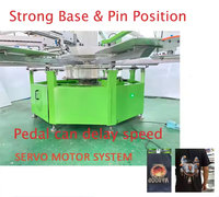 DGRuida entièrement automatique 6 couleurs 8 stations sérigraphie poulpe T-shirt machine de sérigraphie avec séchoir Flash