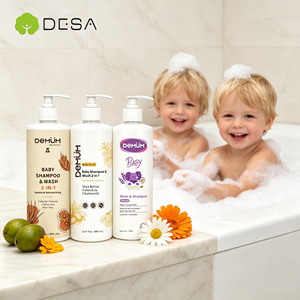 DEMUM MOQ 1000 pièces 360 ml Gel Douche et Shampoing 2-en-1 pour Bébé Ingrédients Aloès Calendula Formule Nettoyante Douce Hydratante à Base de Plantes - Product Image 1
