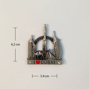 Custom Soft Enamel 3D Souvenir Embossed Metal Fridge Magnet dubai Singapore Austria Italy USA Custom Refrigerator Magnet - Product Image 2