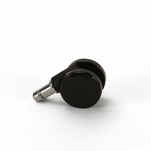 Roulettes modernes noires et blanches de 2 pouces, type tige filetée M10 M11, pivotantes, esthétiques, pour chaise de bureau - Product Image 3