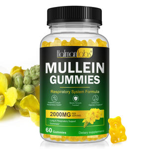 Hatman labs Kräuter ergänzungen Mullein Gummies Handelsmarke Mullein Leaf Extract Immun unterstützung Lung Cleanse Mullein Gummies - Product Image 2