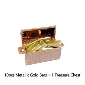 Nouveaux accessoires MOC : pièces de construction, lingots d'<span class=keywords><strong>or</strong></span> et d'argent, diamants, pièces de monnaie – Ensemble créatif pour figurines de construction de scènes - Product Image 4