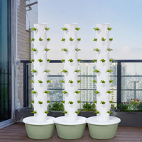 Système hydroponique vertical multifonctionnel à 9 niveaux pour la culture de légumes à feuilles vertes avec arrosage automatique