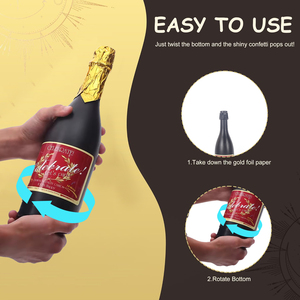 <span class=keywords><strong>Precio</strong></span> al por mayor de mano de aire comprimido champán vino Metal colorido lámina confeti cañón - Product Image 3