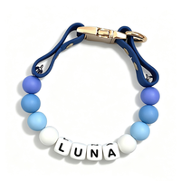 Collier pour chien en silicone avec lettres, étanche, perles DIY, style décontracté, couleur macaron, boîte, prend en charge les noms personnalisés, livraison directe, boucle universelle