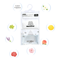 Sac absorbant l'humidité suspendu en gros pour armoire, déshumidificateur au chlorure de calcium anti-moisissure pour placard, OEM