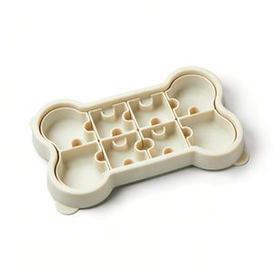 Gamelle en silicone pour animaux de compagnie, durable, écologique, anti-fuite, portable, bol distributeur de nourriture lente pour chien, utilisation intérieure en plastique - Product Image 1