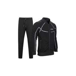 Logo personnalisé 3D Puff Print Sweatsuits deux pièces Tech polaire 100% coton Jogger ensembles surdimensionné femmes survêtement - Product Image 1