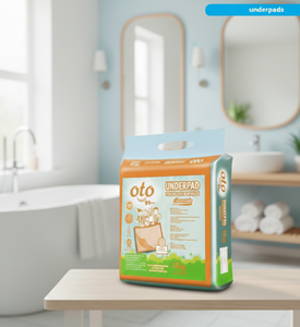 Protector de Cama Desechable Oto Underpad 60x60, Ofrece Comodidad Higiénica, Superficie Suave, Núcleo de Absorción Rápida y Protección Antiderrames Diaria - Product Image 5