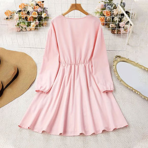 Vestido de Poliéster Personalizado al por Mayor a Precio Económico, con Manga Larga, Estilo Musulmán para Niñas - Product Image 5