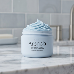 Nettoyant Crème Coréen Arencia Hyssop Sebum Control Rice Cake 100ml à l'Acide Hyaluronique pour un Nettoyage en Profondeur et Soin des Pores - Product Image 4