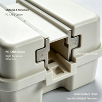Boîtier électronique moulé par injection PC/ABS pour module de contrôle industriel, production en série disponible