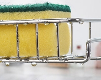 Étagère de rangement en acier inoxydable pour cuisine domestique, panier suspendu de drainage pour vaisselle, support de robinet, rangement alimentaire pour salle de bain