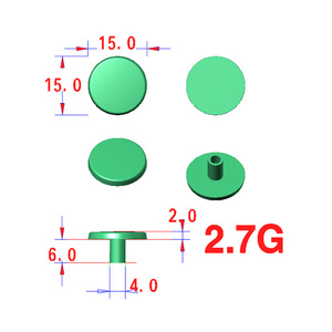 Didou <b>Bags</b> <b>Accessories</b> Rivet 15mm Zinc Alloy Flat Head For <b>Bag</b> Fixing DIY <b>Bag</b> <b>Accessories</b> - Product Image 1