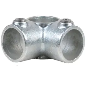33.7mm 42.4mm 48.3mm 60.3mm Galvanized / Black Surface Steel Key Clamp malleable iron pipe clamp Fittings
