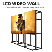 55 Zoll Ultra-Schmaler-Rahmen LCD Pro Videowand Full HD Multi-Screen-Splicing-Display für Sicherheitskontrollräume CCTV-Überwachung
