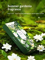 Carmate Désodorisant Portable à Évaporation Naturelle, Parfum Rose Jasmin, Baume Solide Parfumé Osmanthus Longue Durée pour Voiture