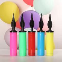 Pompe à ballons manuelle portable de haute qualité de 10 pouces, gonfleur d'air de petite taille pour gonfler les ballons de fête de Noël