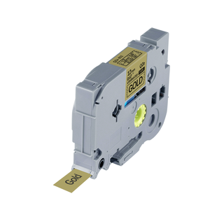 Vente <span class=keywords><strong>en</strong></span> <span class=keywords><strong>gros</strong></span> Ruban d'étiquettes laminé 12mm x 8m compatible avec <span class=keywords><strong>Brother</strong></span> <span class=keywords><strong>P</strong></span>-<span class=keywords><strong>touch</strong></span> TZe-831 TZ-831 TZ831 Cartouche d'étiquettes noir sur or - Product Image 5