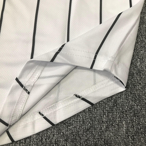 Vêtements unisexes en Spandex/Polyester, teints en pièce, respirants, à rayures, grande taille, anti-UV, avec logo personnalisé imprimé par transfert thermique, vente en gros - Product Image 4