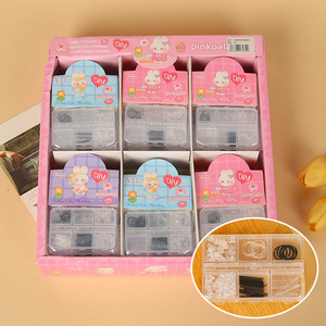 Kit de Suministros para Abalorios Pinkoala, Caja de 6 Compartimentos con Accesorios para Pendientes, para la Creación de Joyería DIY - Product Image 1