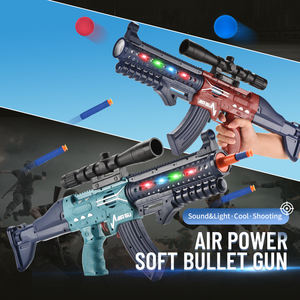 EVA shooting air power soft bullet gun toys set pompa ad aria meccanica da ragazzo spara soft <span class=keywords><strong>ball</strong></span> bullet gun toys con suono e luce - Product Image 2