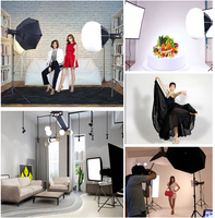Kit d'éclairage de studio photo Zomei, lampe vidéo LED 150W, kit d'éclairage avec support Bowen, ensemble de boîtes à lumière