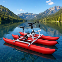 Bateau à pédales gonflable pour deux personnes, divertissement aquatique
