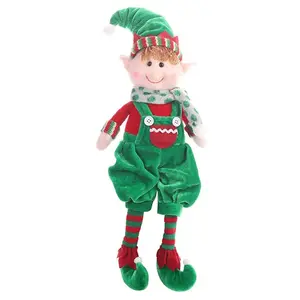 Christmas home indoor decoration supplier toy plush elf for present