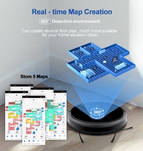 La Navegación Lds Slam Crea Mapas Precisos para Rutas de Limpieza Eficientes Función de limpieza en húmedo y en seco, ideal para todo tipo de suelos, desde los duros hasta los blandos. - Product Image 3