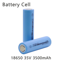 Batería de estado sólido auténtica INR18650 de 35V 3500mAh con catodo NCM y 1000 ciclos para estaciones base de comunicación
