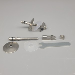 Juego ajustable de bisagras de asiento de inodoro de acero inoxidable | <span class=keywords><strong>Pernos</strong></span> de fijación de <span class=keywords><strong>tapa</strong></span> de inodoro de alta resistencia y Kit de montaje <span class=keywords><strong>para</strong></span> Baño - Product Image 3