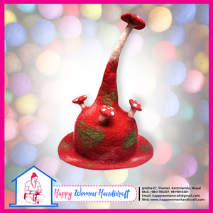 หมวกเห็ดสักหลาดขนสัตว์/หมวกเห็ดสักหลาด/หมวกเห็ด Nuno - Product Image 2