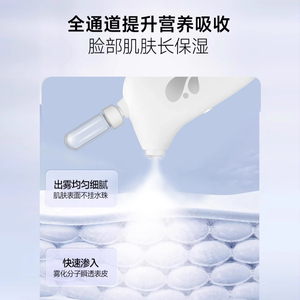 Nano Spray Water <b>Light</b> Instrument White Usb Rechargeable Facial Hydration Device For Face <b>Neck</b> Body Home Beauty Use - Product Image 5