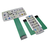 Panel Keyboard Pengontrol Papan Sirkuit Fleksibel Keypad Membran Peralatan Industri FPC Kustom Antarmuka USB/PS2/RS232/Matrix