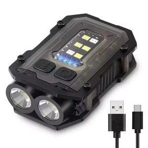 Super Bright LED EDC Mini <strong>Keychain</strong> Flashlight USB Rechargeable ABS Emergency Camping Lantern Multifunctional <strong>Torch</strong> - Product Image 1