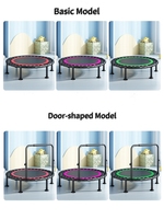 Cama Elástica Redonda Colorida para Interiores, Equipo de Gimnasio en Casa, Trampolín para Adultos Hecho de Material PP y PVC, Venta al Por Mayor